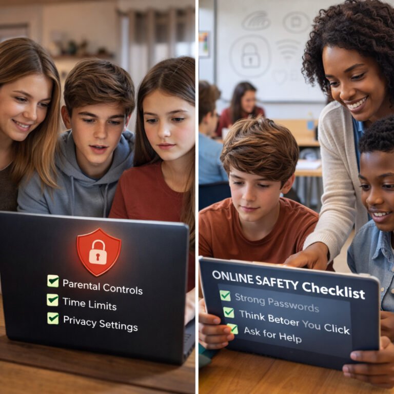 Protecting young people online with practical cybersecurity at home and school